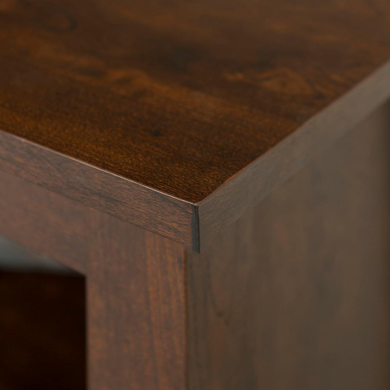 imageWalker Edison Wren Classic 6 Cubby TV Stand for TVs up to 80 Inches 70 Inch CharcoalBrown