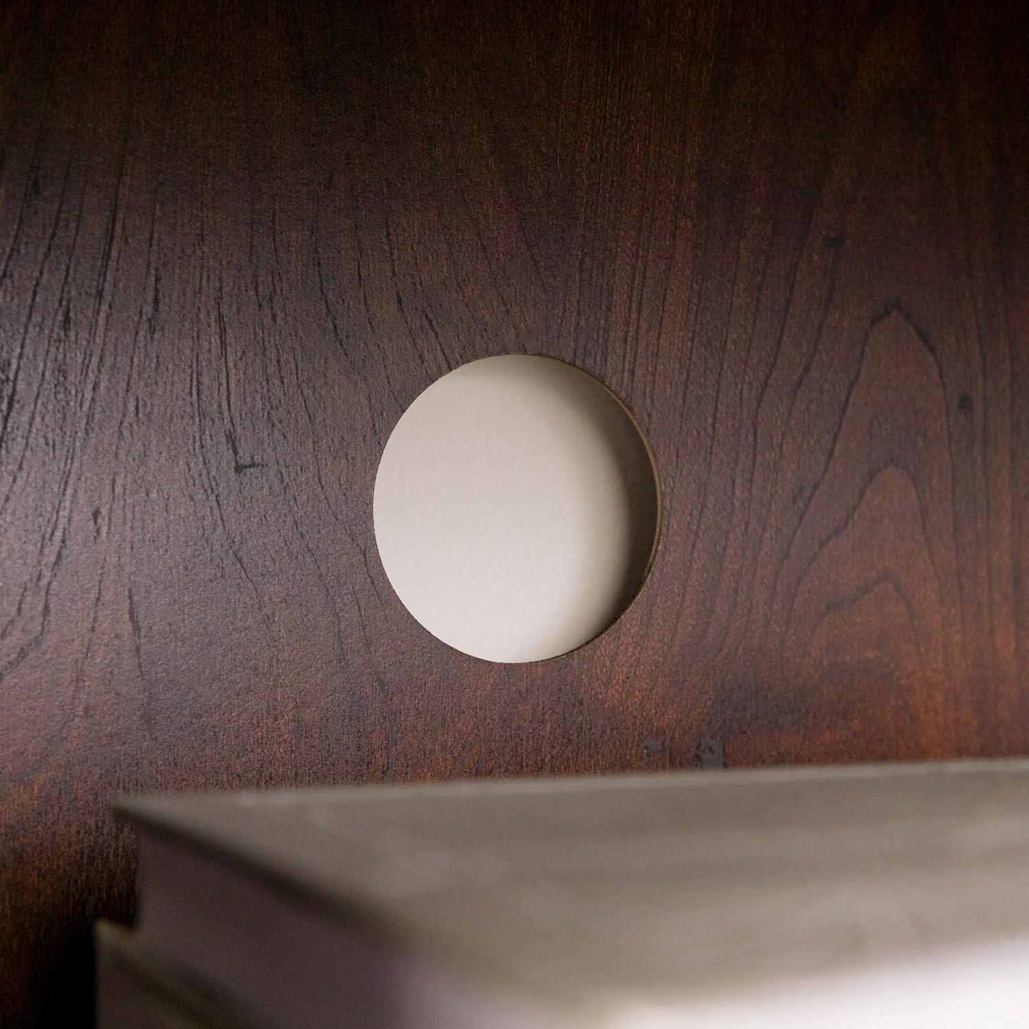 imageWalker Edison Wren Classic 6 Cubby TV Stand for TVs up to 80 Inches 70 Inch CharcoalBrown