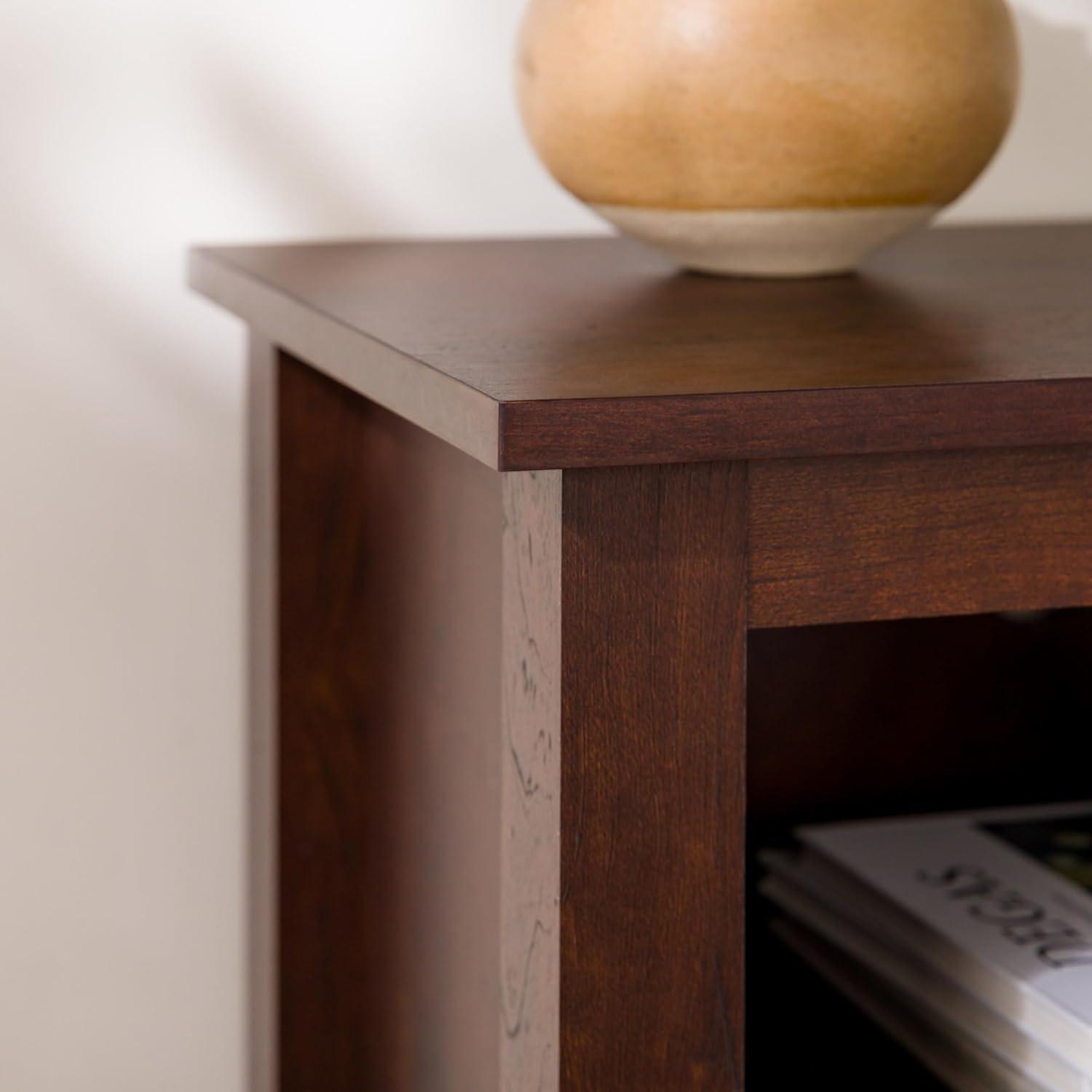 imageWalker Edison Wren Classic 6 Cubby TV Stand for TVs up to 80 Inches 70 Inch CharcoalBrown