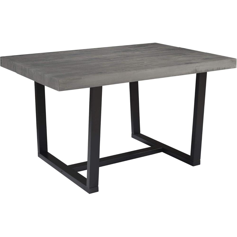 imageWalker Edison Durango Distressed Solid Wood Dining Table 72 Inch Rustic OakGrey