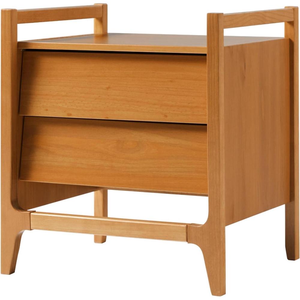 imageWalker Edison Leif Scandi Angled DrawerFace Nightstand 22 Inch CaramelCaramel 22 Inch