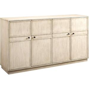 Walker Edison Alden Versatile 4 Door Framed-Storage-Sideboard, 62 Inch, Birch(Birch)