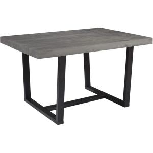 Walker Edison Durango Distressed Solid Wood Dining Table, 72 Inch, Rustic Oak(Grey)