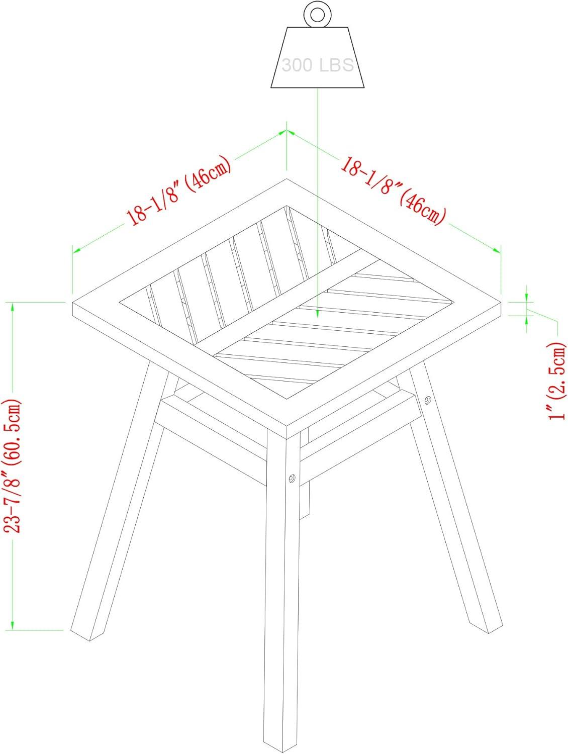 imageWalker Edison 3 Person Outdoor Patio Chevron Wood Dining Bench All Weather Backyard Conversation Garden Poolside Balcony 53 Inch BrownGrey