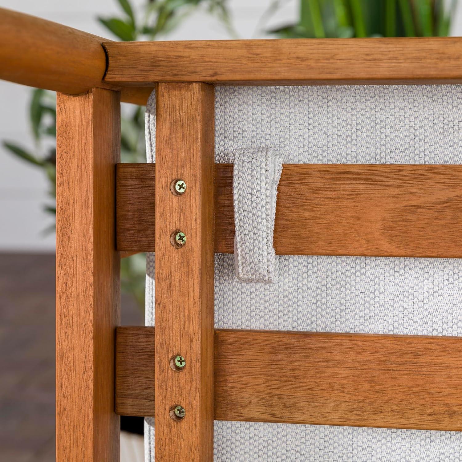 imageWalker Edison Dekian Modern Outdoor Spindle Style Double Lounge 51 Inch BrownBrown