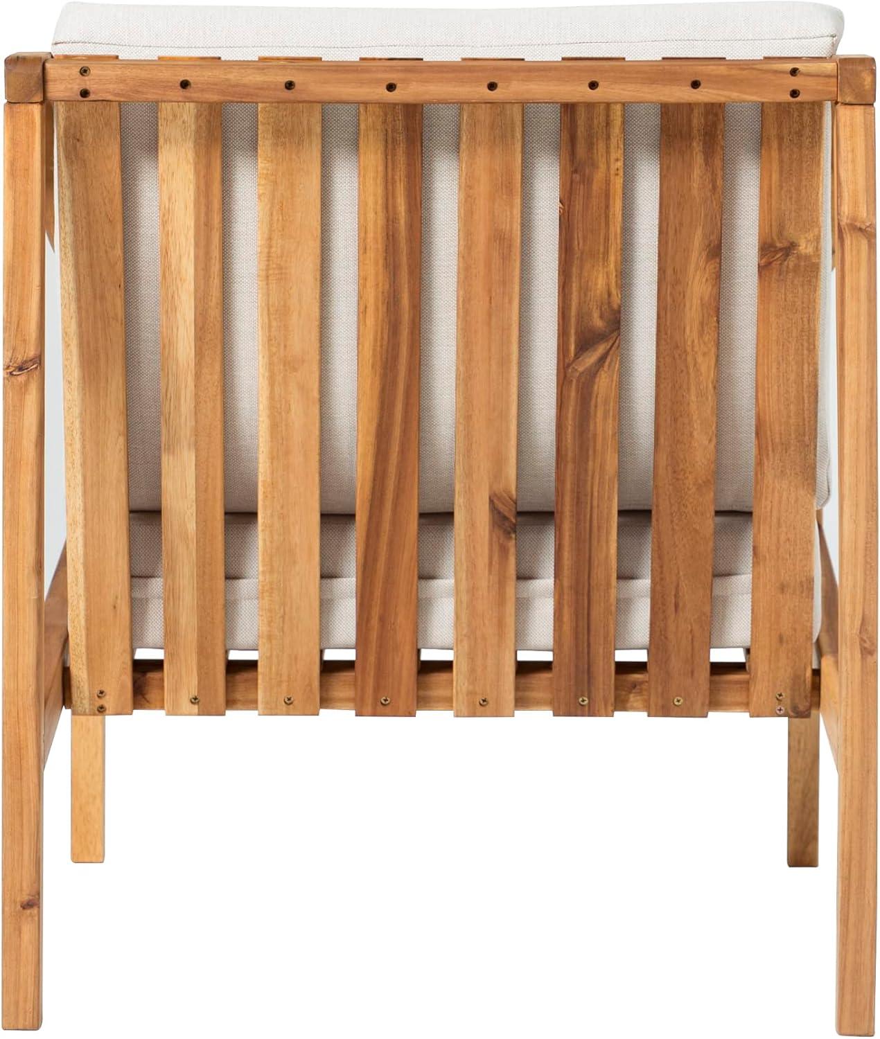 imageWalker Edison Modern Solid Wood Outdoor Curved Arm Club Chair NaturalNatural