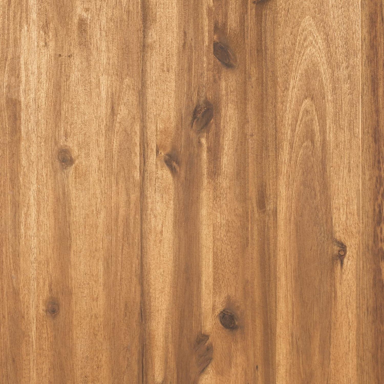 imageWalker Edison Outdoor Patio Wood Chevron Loveseat Chair All Weather Backyard Conversation Garden Poolside Balcony Couch 48 Inch BrownBrown