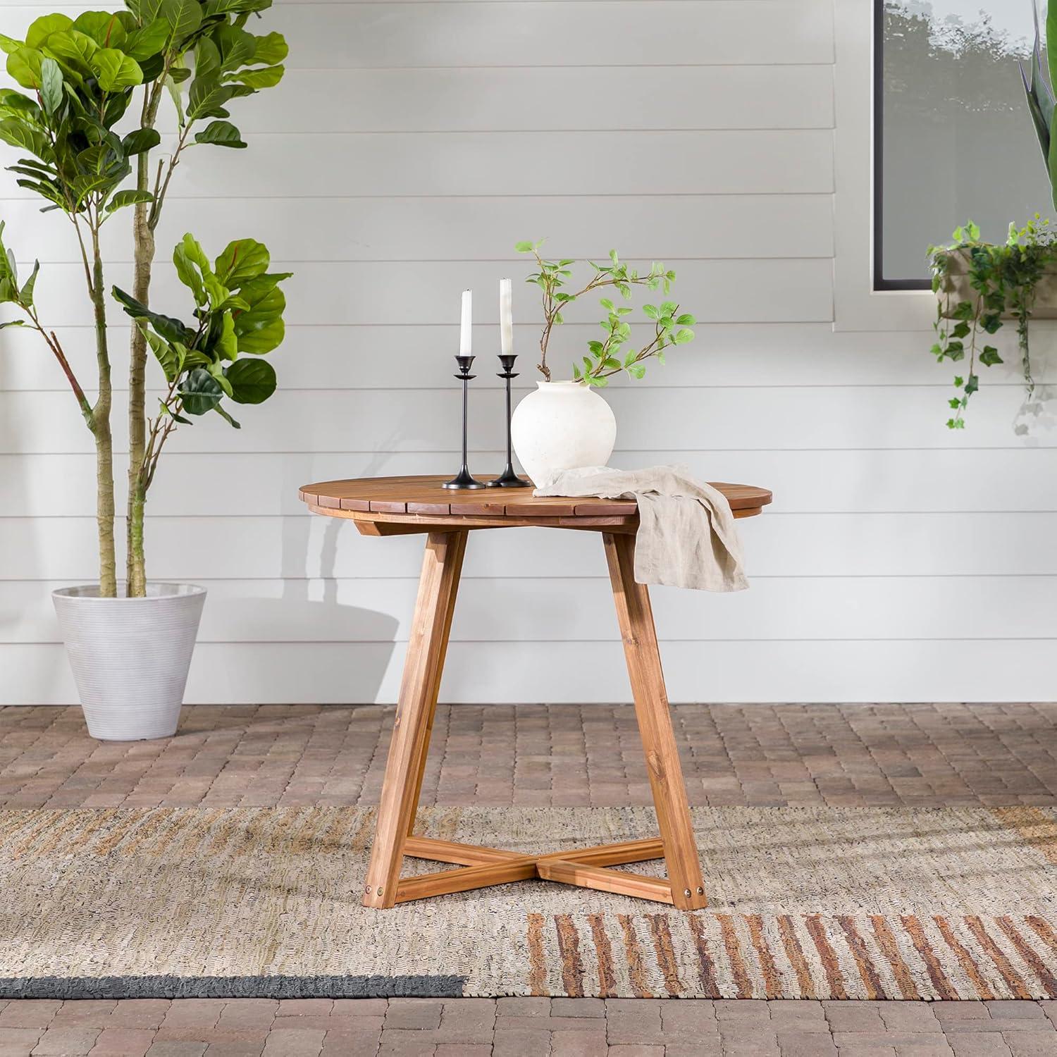 imageWalker Edison Vita Dining Table BrownBrown