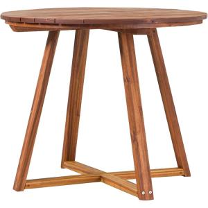 Walker Edison Vita Dining Table, Brown(Brown)