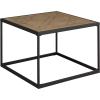 imageWalker Edison Cavyl Contemporary OpenBox Metal Frame Square Coffee Table 25 Inch Parquet Veneer