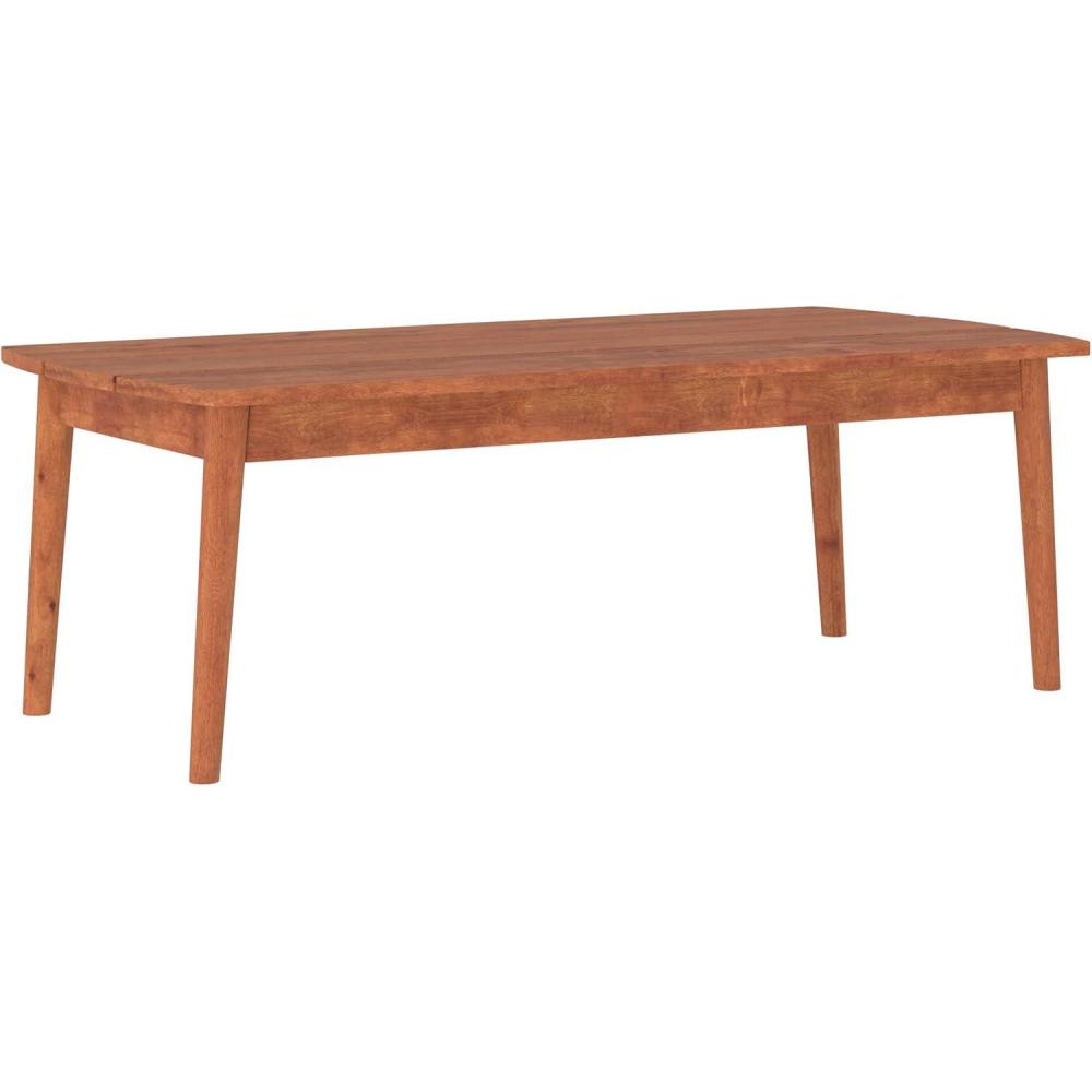 imageWalker Edison Itha Modern Solid Eucalyptus Outdoor Patio Coffee Table 46 Inch BrownBrown