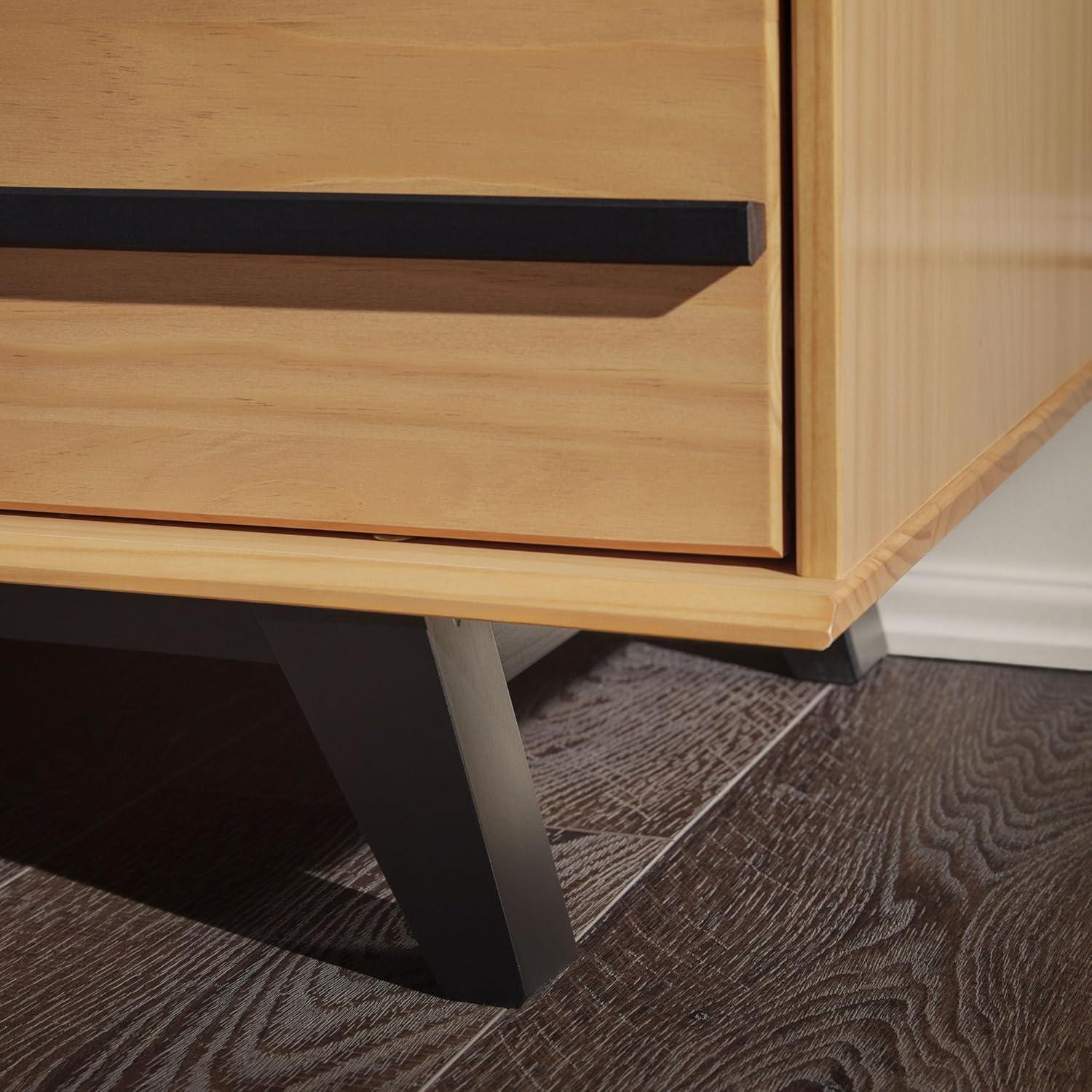 imageWalker Edison Malhia Contemporary Minimalist Solid Wood 6Drawer Dresser 60 Inch Natural Pine60 Inchnatural Pine