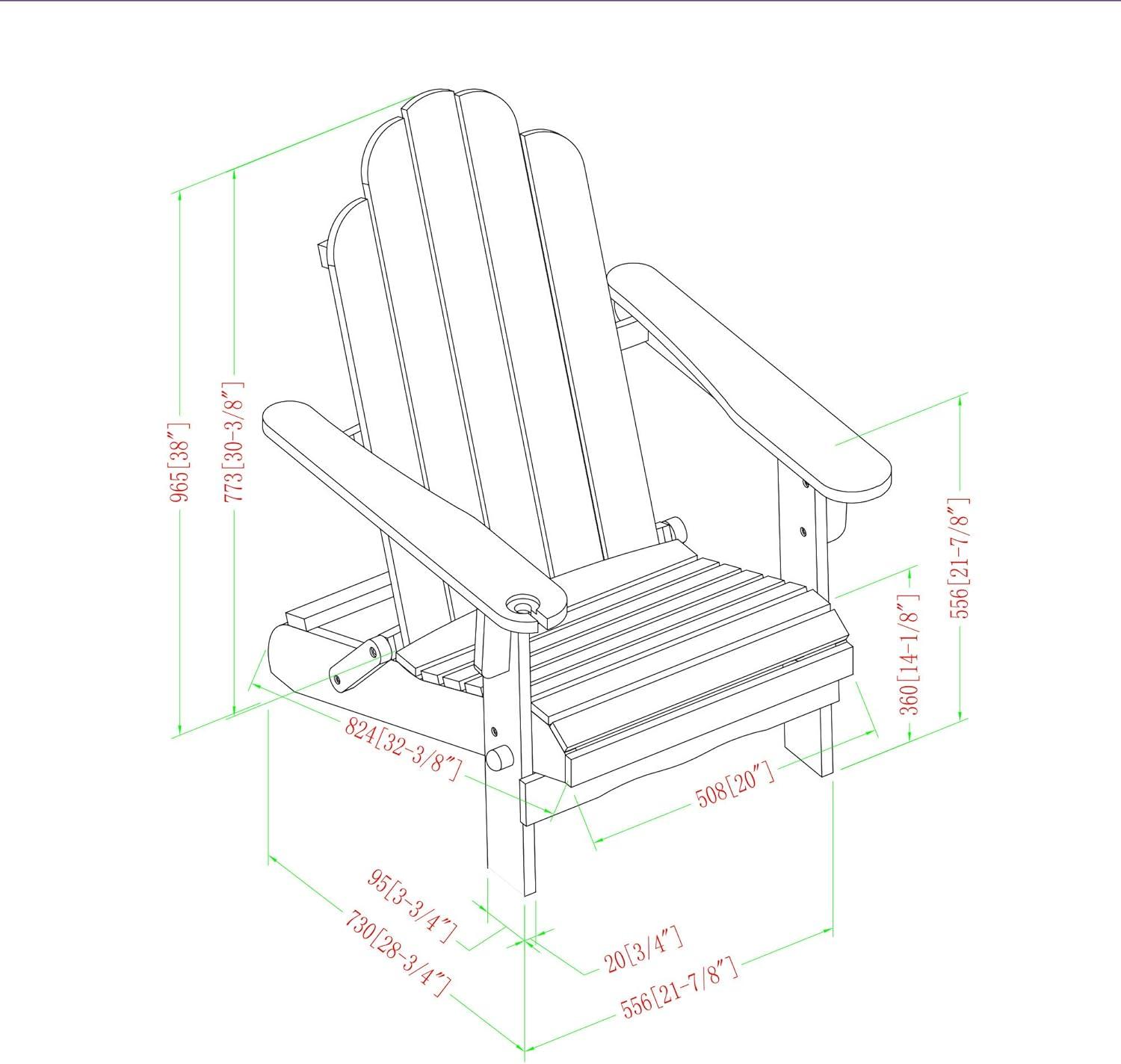 imageWalker Edison Sully Classic Solid Acacia Wood Outdoor Folding Adirondack Chair 38 Inch White WashNavy Blue Wash