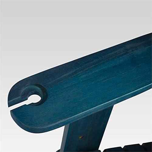 imageWalker Edison Sully Classic Solid Acacia Wood Outdoor Folding Adirondack Chair 38 Inch White WashNavy Blue Wash