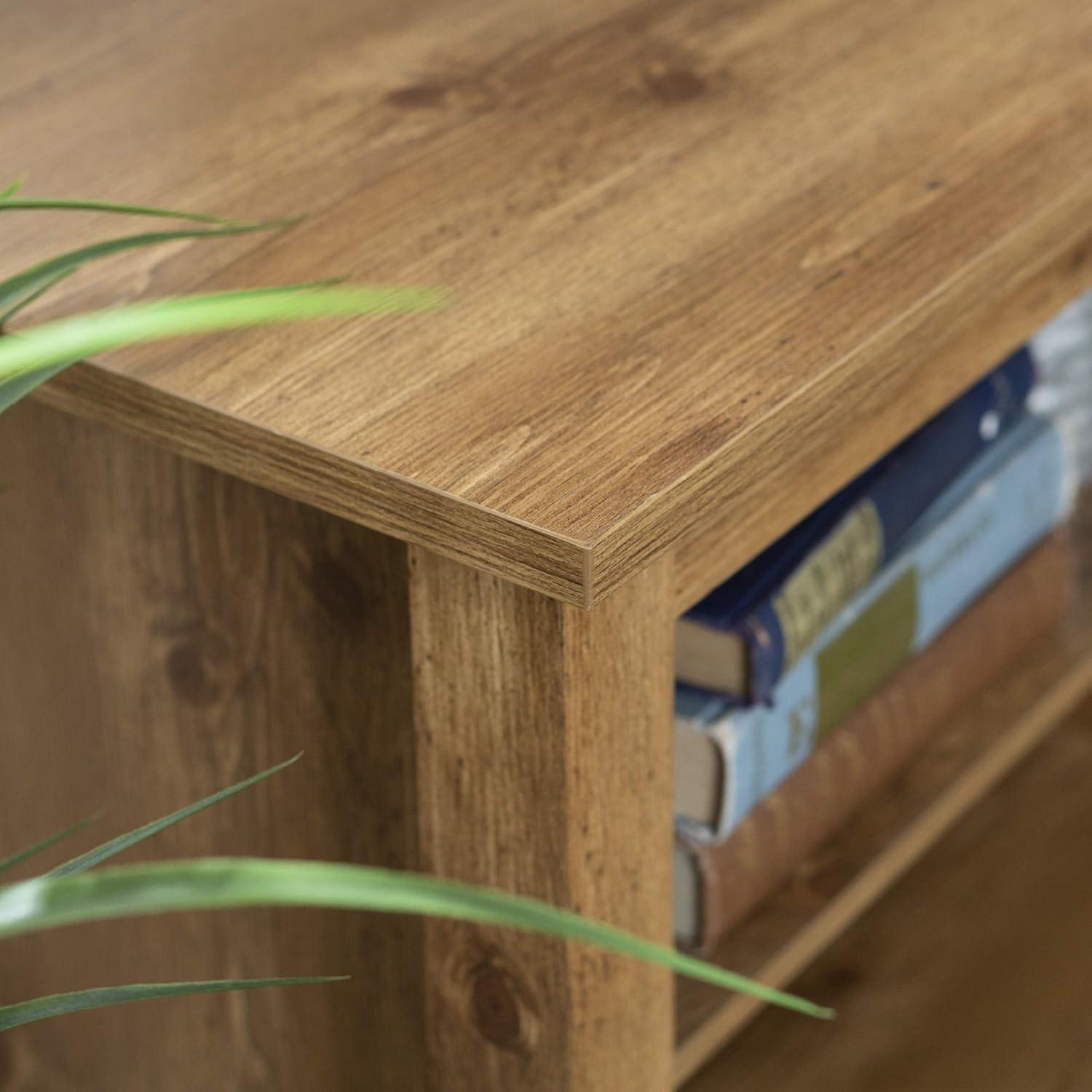 imageWalker Edison Wren Classic 6 Cubby TV Stand for TVs up to 80 Inches 70 Inch BlackBarnwood