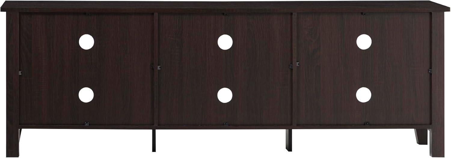 imageWalker Edison Wren Classic 6 Cubby TV Stand for TVs up to 80 Inches 70 Inch BlackEspresso