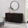 imageWalker Edison Togo Contemporary Metal and Wood 6Drawer Dresser 56 Inch Coastal Oak