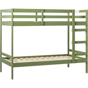 Walker Edison Modern Twin-Size Children’s Bed Frame Bedroom, Twin-Size, Midnight Navy(Olive Green)
