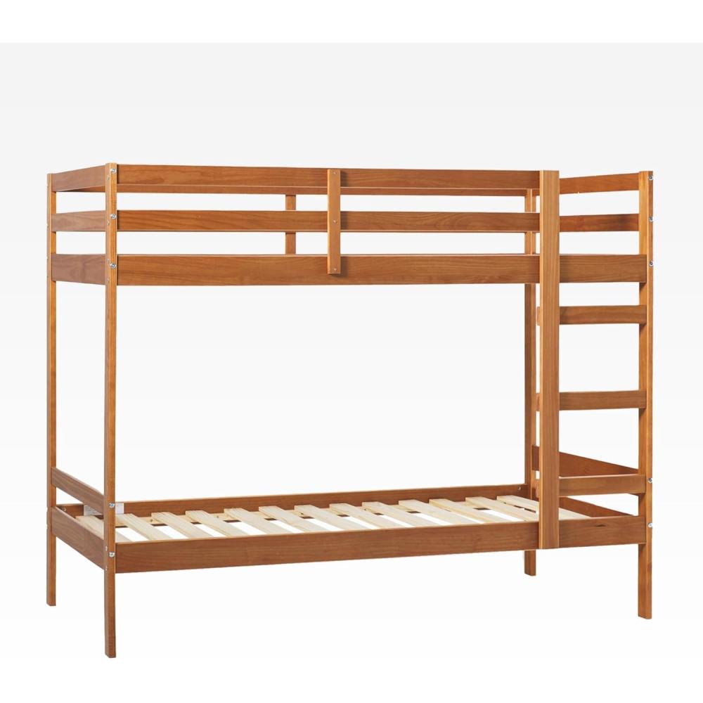 imageWalker Edison Modern TwinSize Childrens Bed Frame Bedroom TwinSize CaramelCaramel