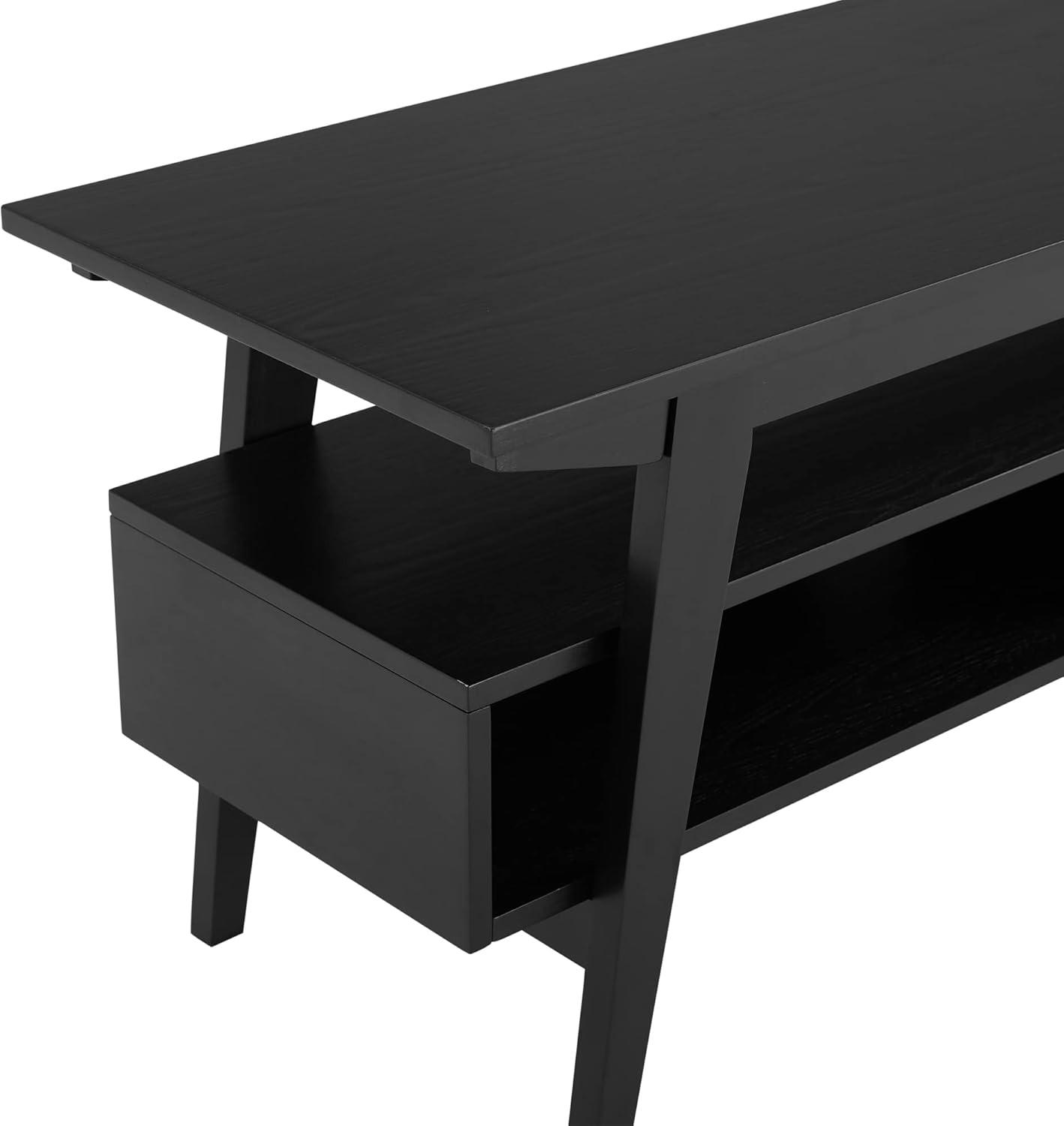 image:imageWalker Edison Sibu Japandi Minimalist TV Stand for TVs up to 55 Inches 47 Inch Black