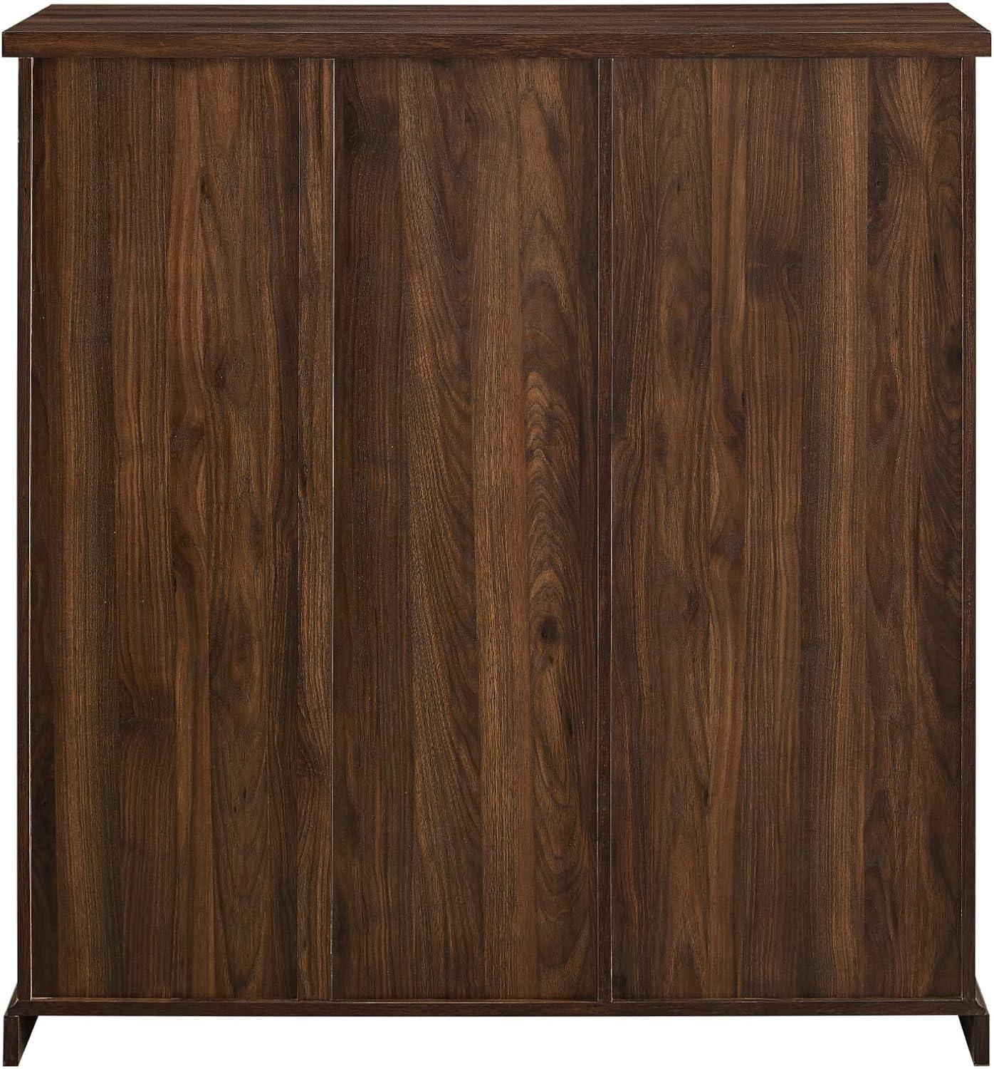 image:imageWalker Edison Coronado Coastal Style 4 Drawer Grooved Door Storage Chest 45 Inch Dark WalnutDark Walnut